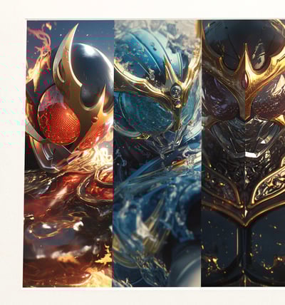 【週邊】H2工作室－假面騎士空我 全能形態 裝飾畫3