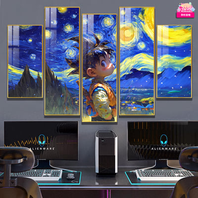 【週邊】阿喵畫社-梵谷星空 七龍珠五宮格異形套組4