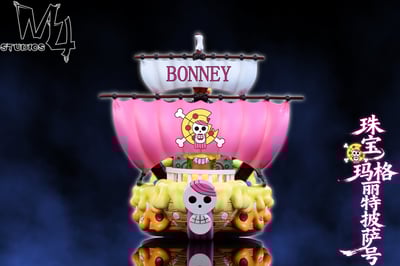 【海賊王】M4工作室－全員船系列 第三十四彈 波尼海賊船 珠寶·瑪格麗特披薩號1