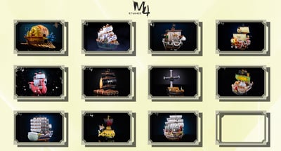 【海賊王】M4工作室-全員船系列 第十一彈 紅髮香克斯船 雷德.佛斯號7