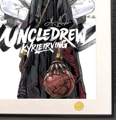 【週邊】H2工作室-德魯大叔 NBA凱里歐文騎士隊裝飾畫4