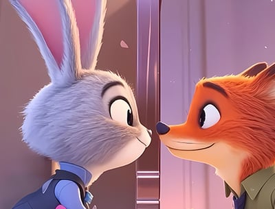 【週邊】巴洛克－動物方程式 兔兔狸狸 裝飾畫&冰箱貼2