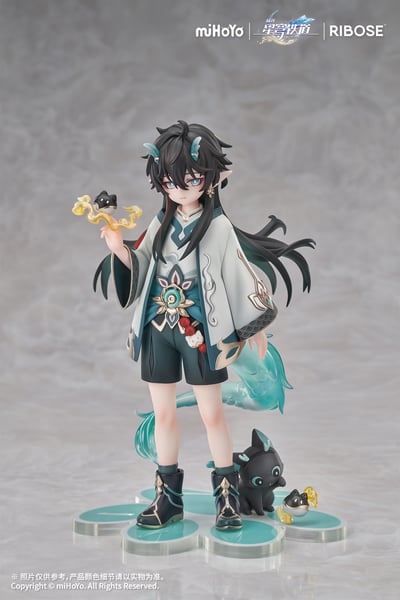 【正版授權】RIBOSE-RISE UP+系列 崩壞：星穹鐵道 小不點貓貓系列手辦 丹恆飲月 Ver.7