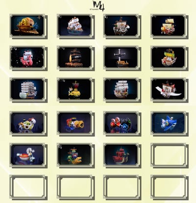 【海賊王】M4工作室-全員船系列 第十九彈 女帝海賊船 九蛇海賊船4