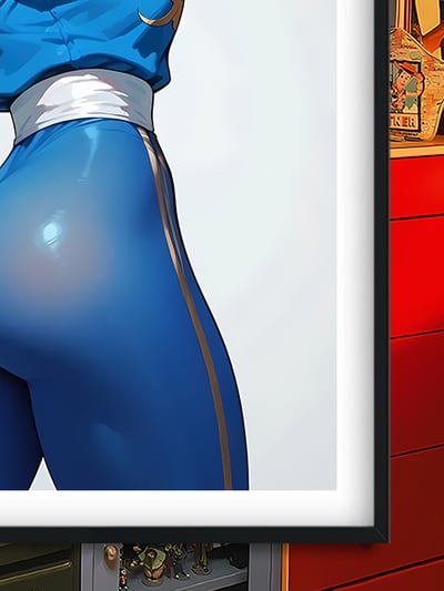 【週邊】巴洛克－快打旋風 透色春麗 裝飾畫 & 冰箱貼3