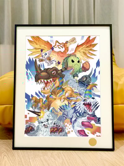 【週邊】星空工作室－數碼寶貝 成熟期 裝飾畫1