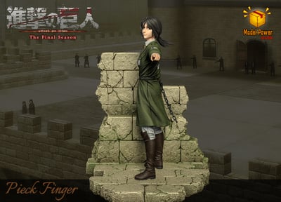 【進擊的巨人】Model Power-進擊的巨人 第5彈 艾倫耶格爾&皮克芬格爾 對峙名場面8