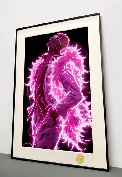 【週邊】H2工作室-明哥 海賊王多佛朗明哥七武海裝飾畫3