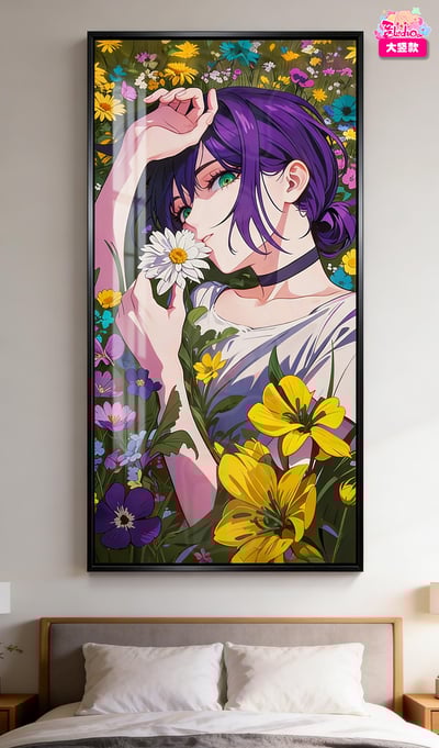 【週邊】阿喵畫社－電鋸人 雛菊 花海蕾塞 大竪款 裝飾畫4