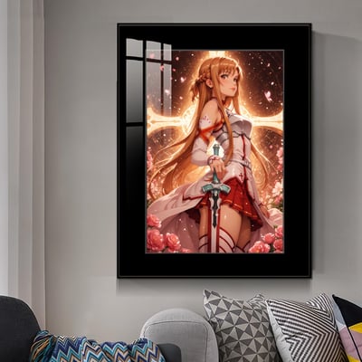 【週邊】橘子工作室－刀劍神域 十字玫瑰 亞絲娜 裝飾畫2