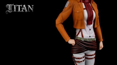 進擊的巨人】TITAN Studio-104訓練兵團 9、10三笠&教官 (單購玩家用)5