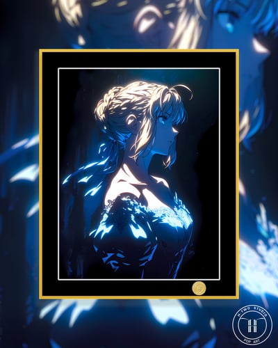 【週邊】H2工作室-淑女saber 阿爾托莉雅Fate亞瑟王裝飾畫1