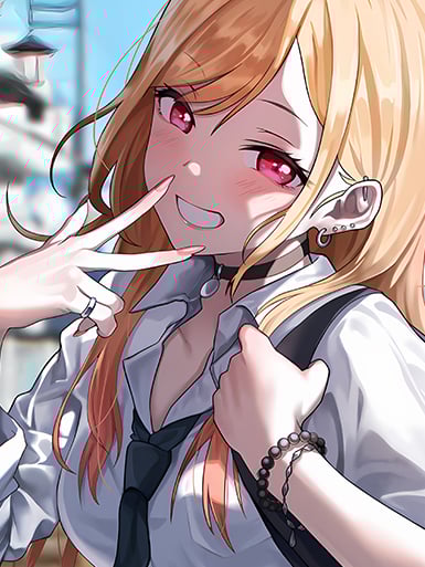 【週邊】巴洛克－戀上換裝娃娃 校服喜多川 裝飾畫&冰箱貼2