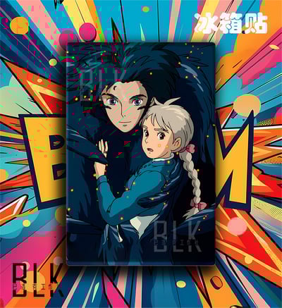 【週邊】巴洛克－哈爾的移動城堡 哈爾蘇菲 裝飾畫&冰箱貼5