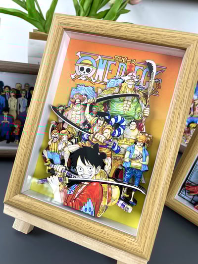 【週邊】萌萌匠-ONE PIECE海賊王草帽團魯夫扉頁大媽大鬍子立體畫9