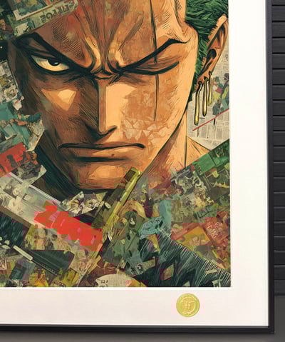 【週邊】H2工作室－海賊王 海報 索隆 裝飾畫4