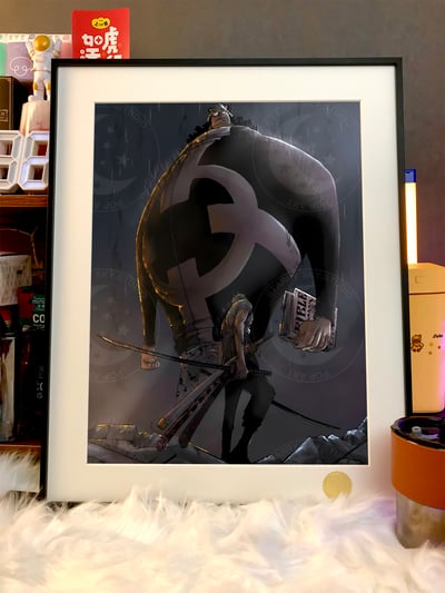 【週邊】星空工作室－海賊王 索隆vs大熊 裝飾畫3