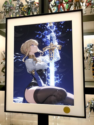 【週邊】星空工作室－Fate saber之劍 裝飾畫2