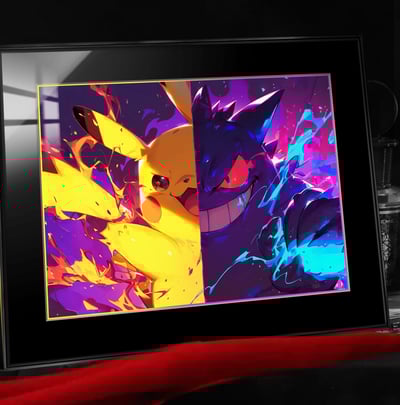 【週邊】阿喵畫社-耿鬼皮卡丘4