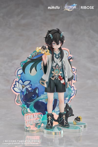 【正版授權】RIBOSE-RISE UP+系列 崩壞：星穹鐵道 小不點貓貓系列手辦 丹恆飲月 Ver.16