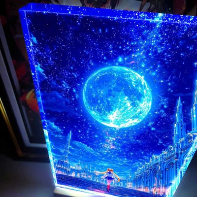 【週邊】阿喵畫社－美少女戰士 水兵月 發光卡磚2