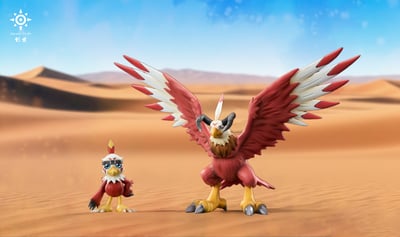 【數碼寶貝】創世工作室-二代進化鏈 第一彈 麻鷹獸&亞古拉獸1