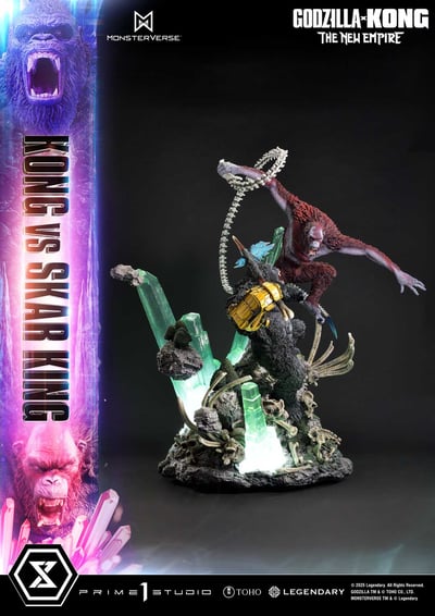 【正版授權】Prime 1 Statue-哥吉拉×金剛 新帝國 金剛 vs 史酷王6