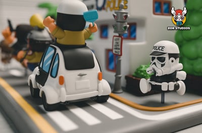 【阿拉蕾】ZOR-Studios-WCF系列 奔跑企鵝村 第二彈 銀行&警署3