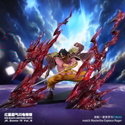 【海賊王】JacksDo-紅髮特效配件 紅黑霸氣閃電(左+右)11