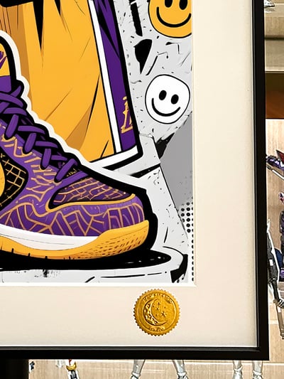 【週邊】星空工作室-塗鴉科比 Kobe黑曼巴小飛俠NBA洛杉磯湖人隊Kobe布萊恩特動漫裝飾畫4