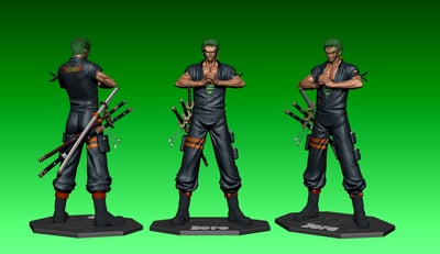 【海賊王】JW studio-狂熱行動 草帽團 No.3 羅羅諾亞·索隆2