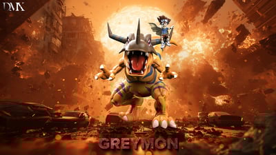 【數碼寶貝】DMX STUDIO-數碼寶貝一代騎姿系列 第四彈 暴龍獸&八神太一1