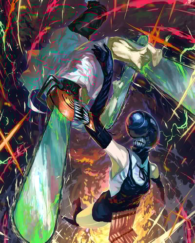 【週邊】H2工作室-電次蕾塞 電鋸人蕾塞篇鏈鋸人炸彈惡魔動畫二次元裝飾畫3