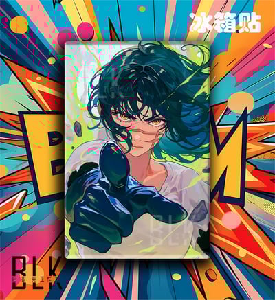 【週邊】巴洛克－電鋸人 夜 裝飾畫＆冰箱貼5