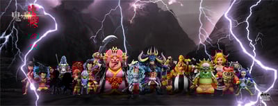 【海賊王】YZ工作室-鬼島決戰系列 第十四彈 蛇人路飛3