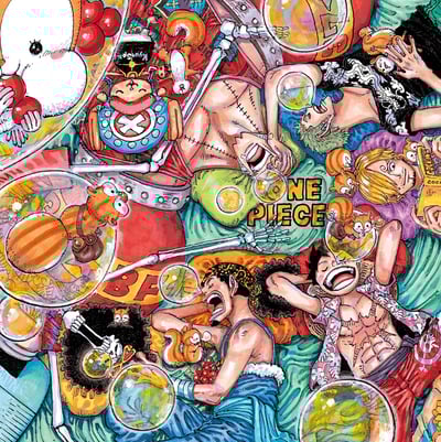 【週邊】H2工作室－海賊王 午睡草帽團 裝飾畫3