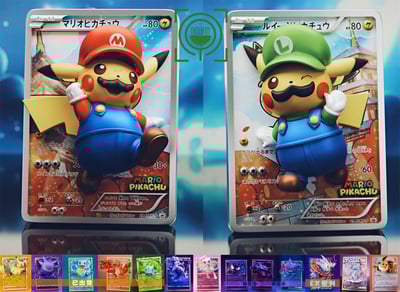 【寶可夢】GEISHA瑰夏社-卡牌 第十五彈 十六彈 馬裡奧皮卡丘和路易吉皮卡丘7