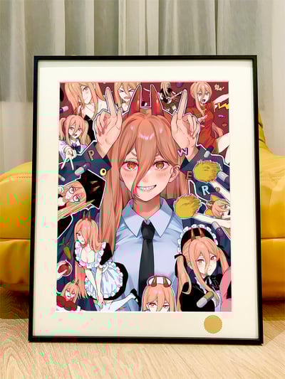 【週邊】星空工作室－電鋸人 百變帕瓦 裝飾畫1