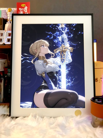 【週邊】星空工作室－Fate saber之劍 裝飾畫3