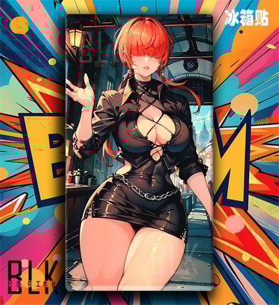 【週邊】巴洛克－拳皇 Shermie 裝飾畫＆冰箱貼5