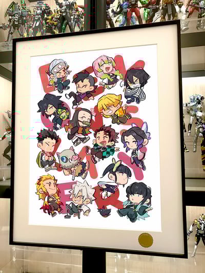 【週邊】星空工作室－鬼滅之刃 Q版鬼滅 無限城篇 裝飾畫2