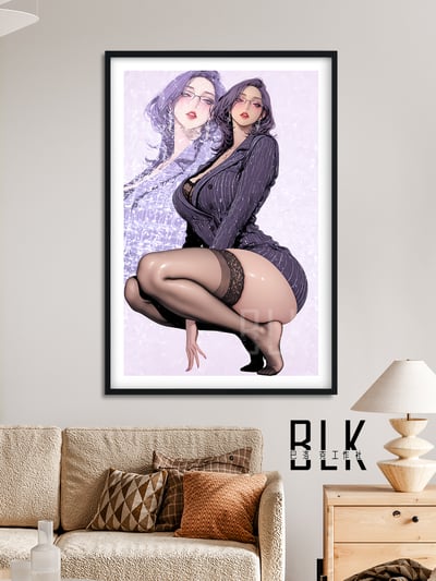 【週邊】巴洛克－美麗新世界 紫色金美庭 裝飾畫&冰箱貼4