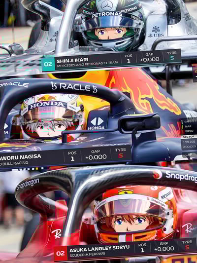 【週邊】星空工作室－新世紀福音戰士 EVA賽車手 裝飾畫3