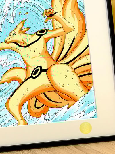 【週邊】星空工作室－火影忍者 九尾vs須佐 裝飾畫4