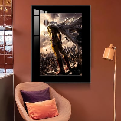 【週邊】橘子工作室－一拳超人 琦玉 無敵威壓背身版 裝飾畫3