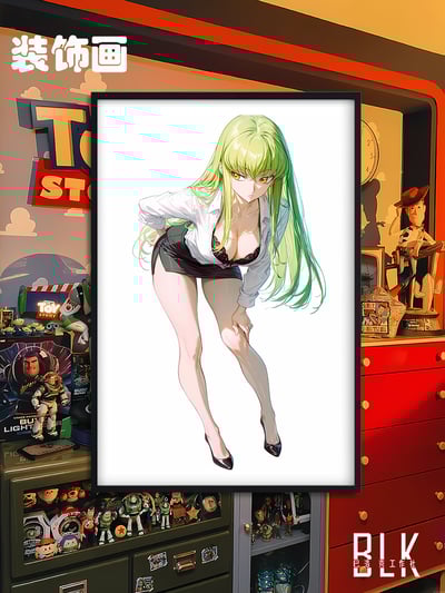 【週邊】巴洛克－反叛的魯路修 短裙C.C 裝飾畫&冰箱貼1