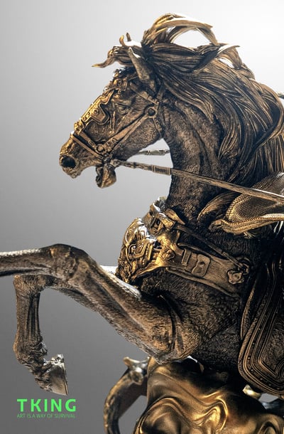 【神話傳說】TKING-戰神關羽仿銅版10