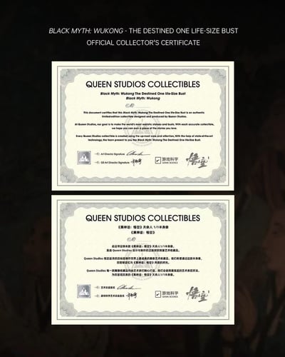 【正版授權】QUEEN STUDIOS-黑神話：悟空 天命人 1/1 半身像20