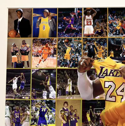 【週邊】H2工作室-NBA科比布萊恩黑曼巴湖人隊裝飾畫3