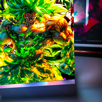 【週邊】阿喵畫社－戰力全開布羅利 發光展示磚4